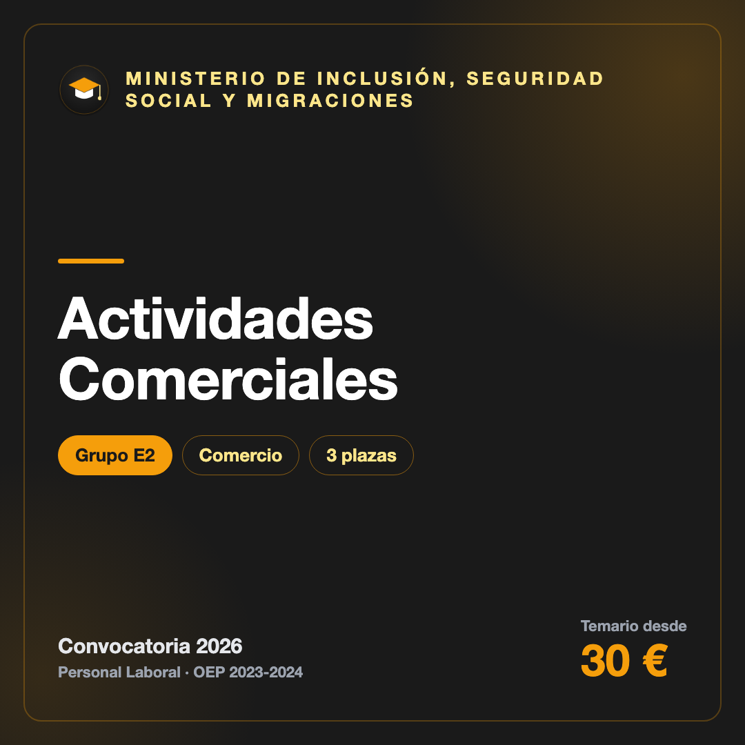 Actividades Comerciales E2 · Inclusión