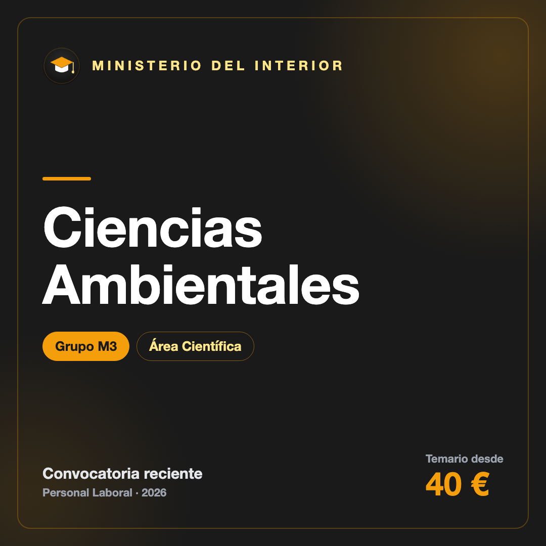 Temario Ciencias Ambientales M3 · Interior