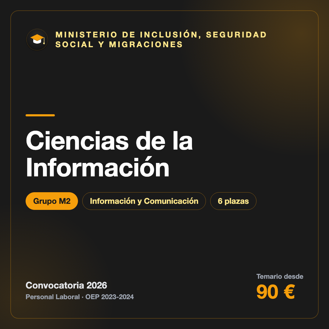 Ciencias de la Información M2 · Inclusión