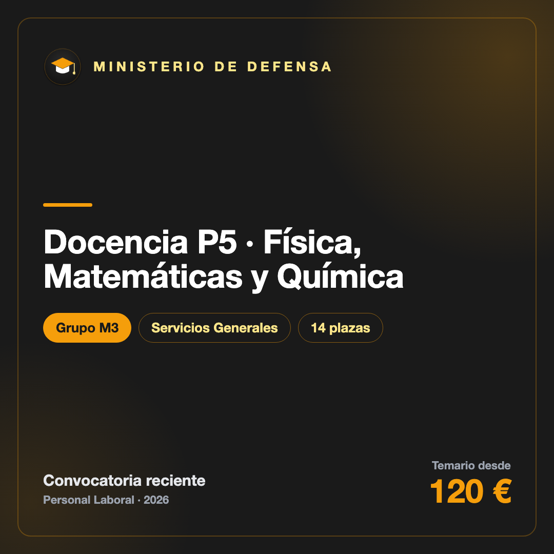 Docencia P5 · Física, Matemáticas y Química M3 · Defensa