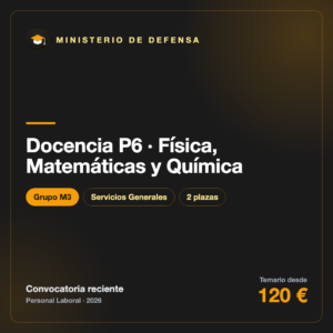 Docencia P6 · Física, Matemáticas y Química M3 · Defensa
