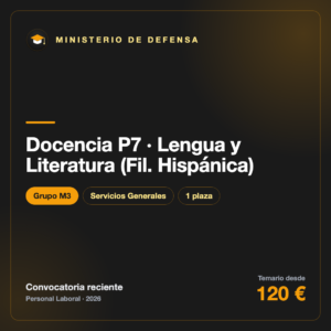 Docencia P7 · Lengua y Literatura (Fil. Hispánica) M3 · Defensa