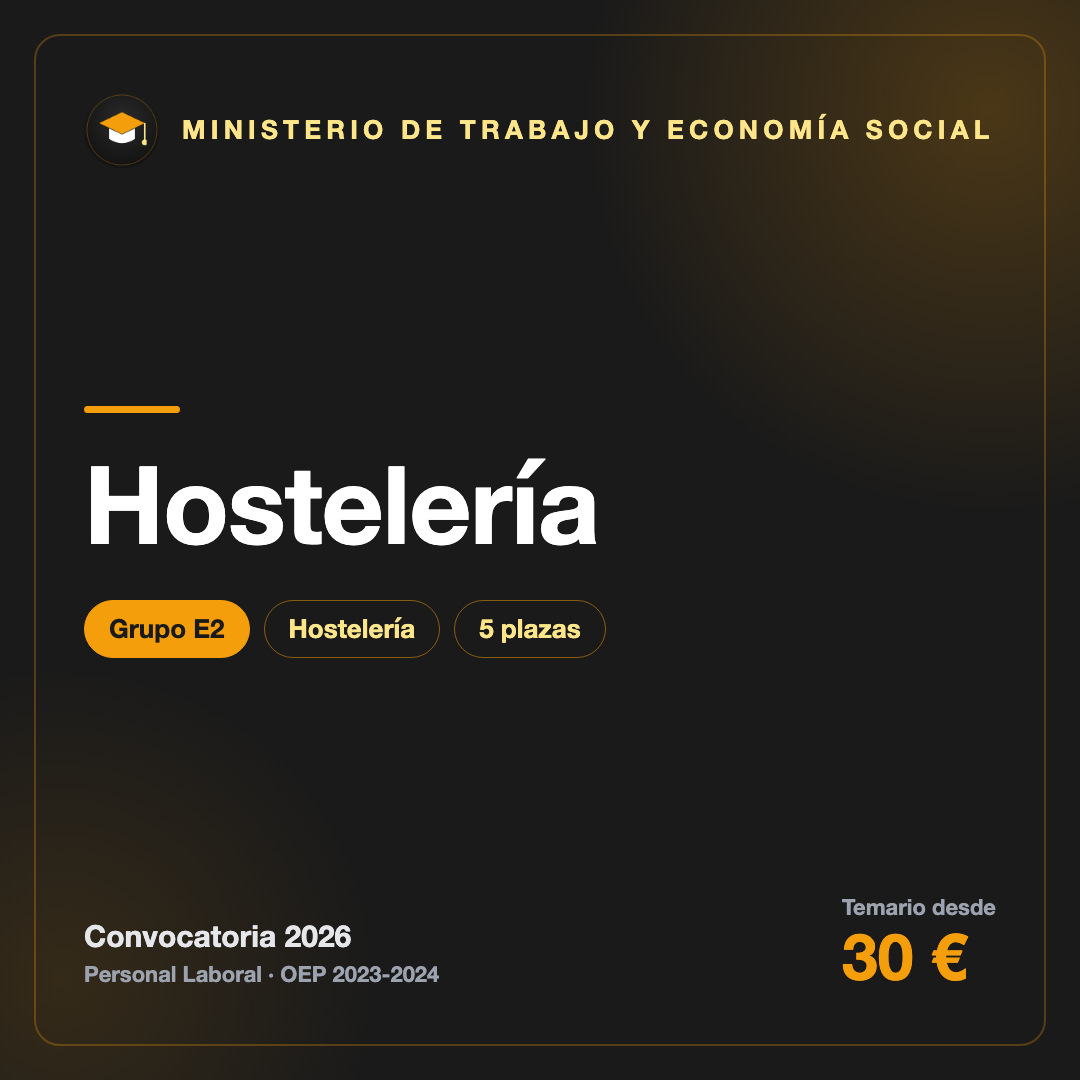 Hostelería E2 · Trabajo