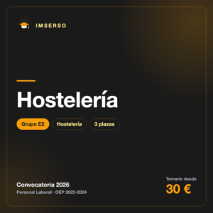 Hostelería E2 · IMSERSO