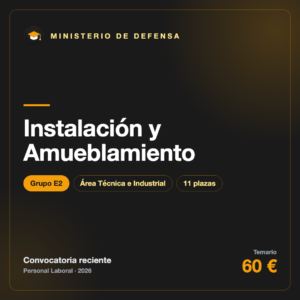 Instalación y Amueblamiento E2 · Defensa