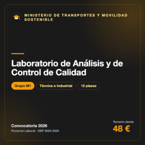 Laboratorio de Análisis y de Control de Calidad M1 · Transportes