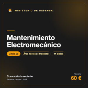 Temario Mantenimiento Electromecánico E2 · Defensa