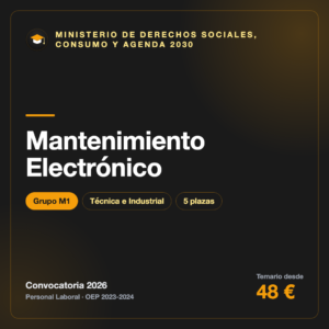 Mantenimiento Electrónico M1 · Derechos Sociales