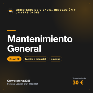 Mantenimiento General E2 · Ciencia