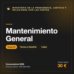 Mantenimiento General E2 · Justicia
