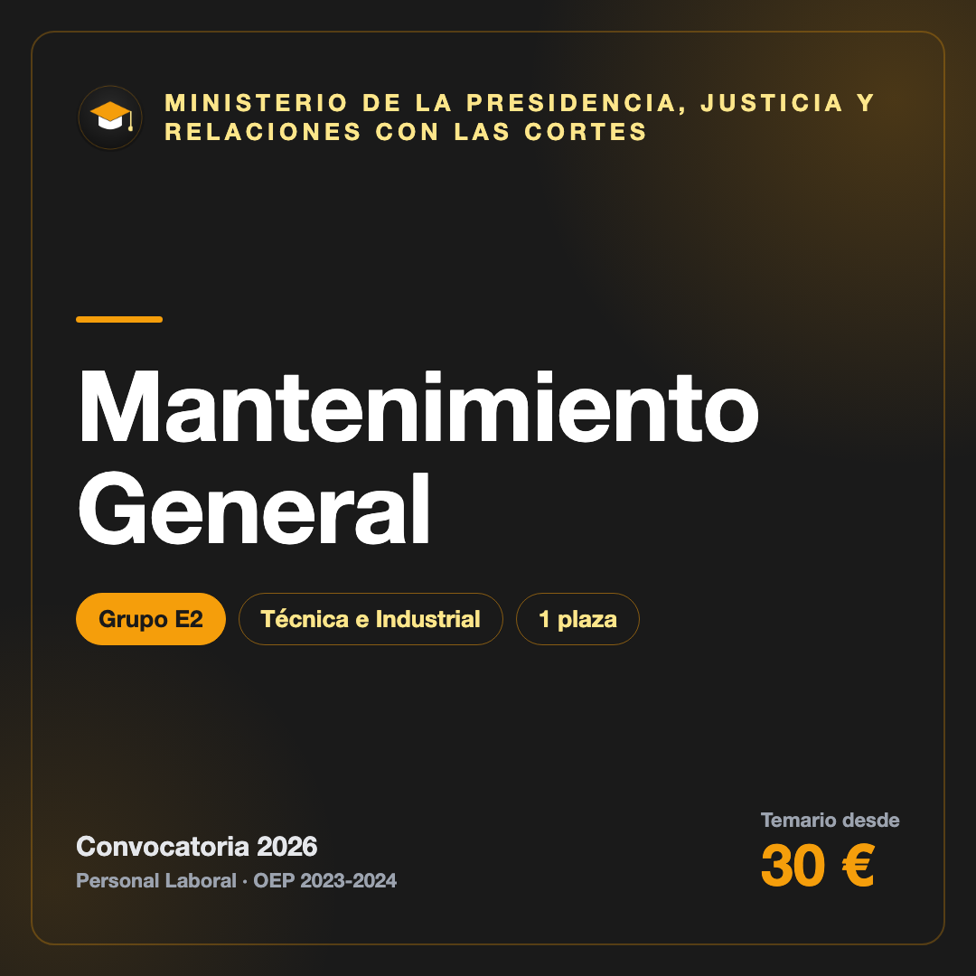 Mantenimiento General E2 · Justicia
