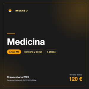 Medicina M3 · IMSERSO