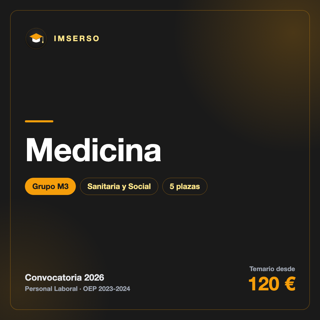 Medicina M3 · IMSERSO