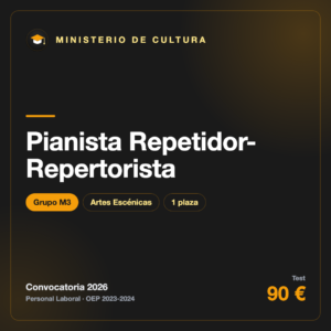 Pianista Repetidor-Repertorista M3 · Cultura