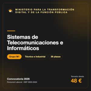 Sistemas de Telecomunicaciones e Informáticos M1 · Función Pública