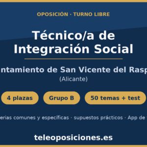 Tecnico integración social San Vicente del Raspeig