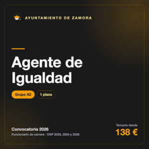 Agente de Igualdad A2 · Ayuntamiento de Zamora