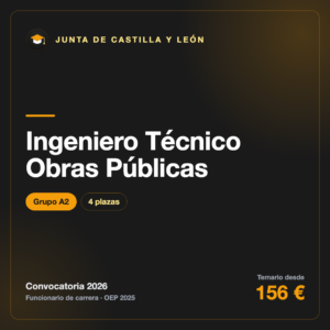 Ingeniero Técnico Obras Públicas A2 · Castilla y León