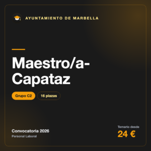 Maestro/a-Capataz C2 · Marbella