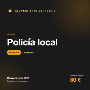 Policía local C1 · Ingenio