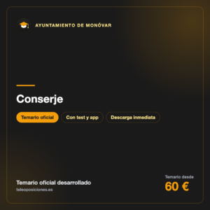Conserje Ayuntamiento Monóvar