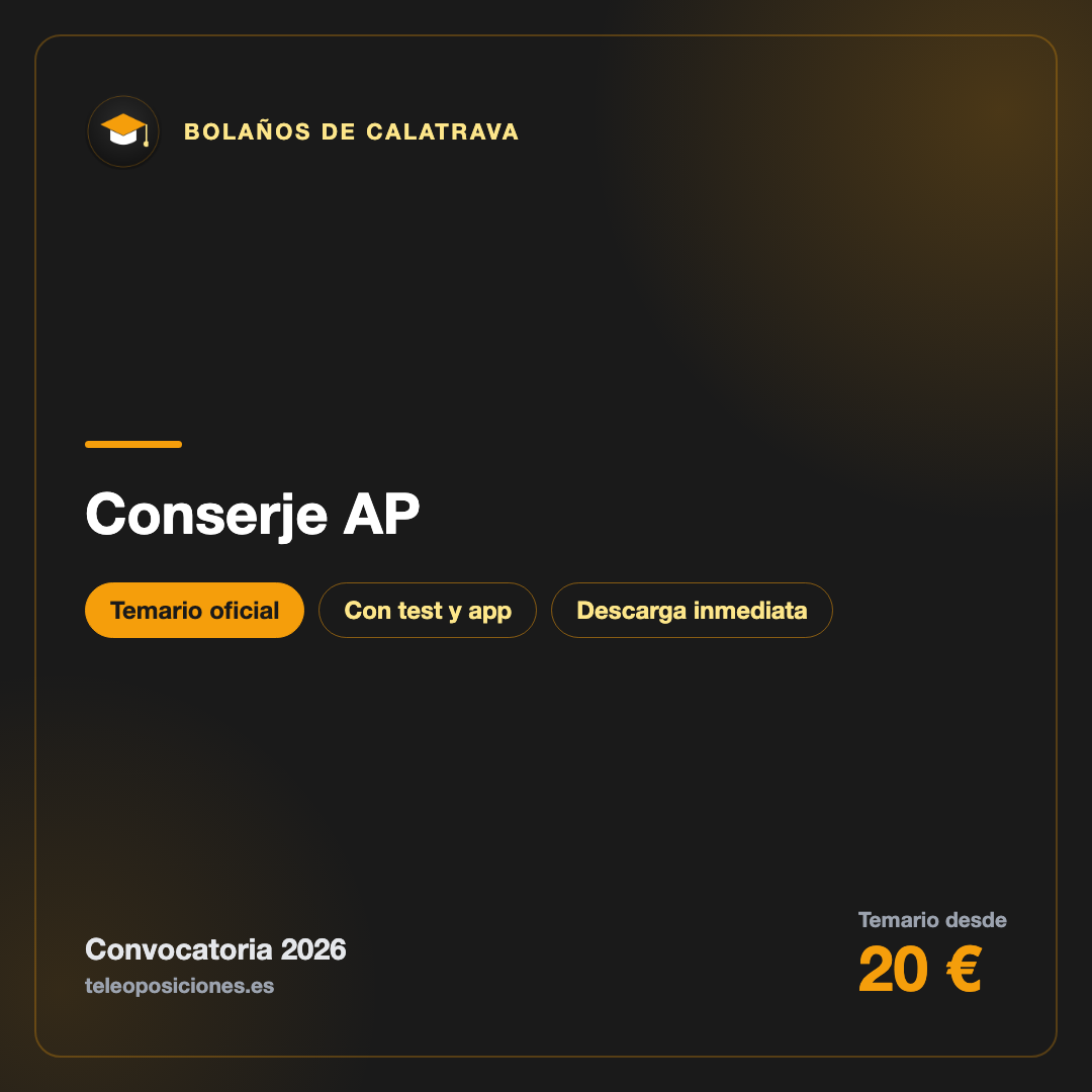 Conserje AP · Bolaños de Calatrava