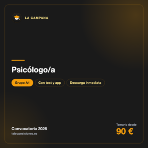 Psicólogo/a A1 · La Campana