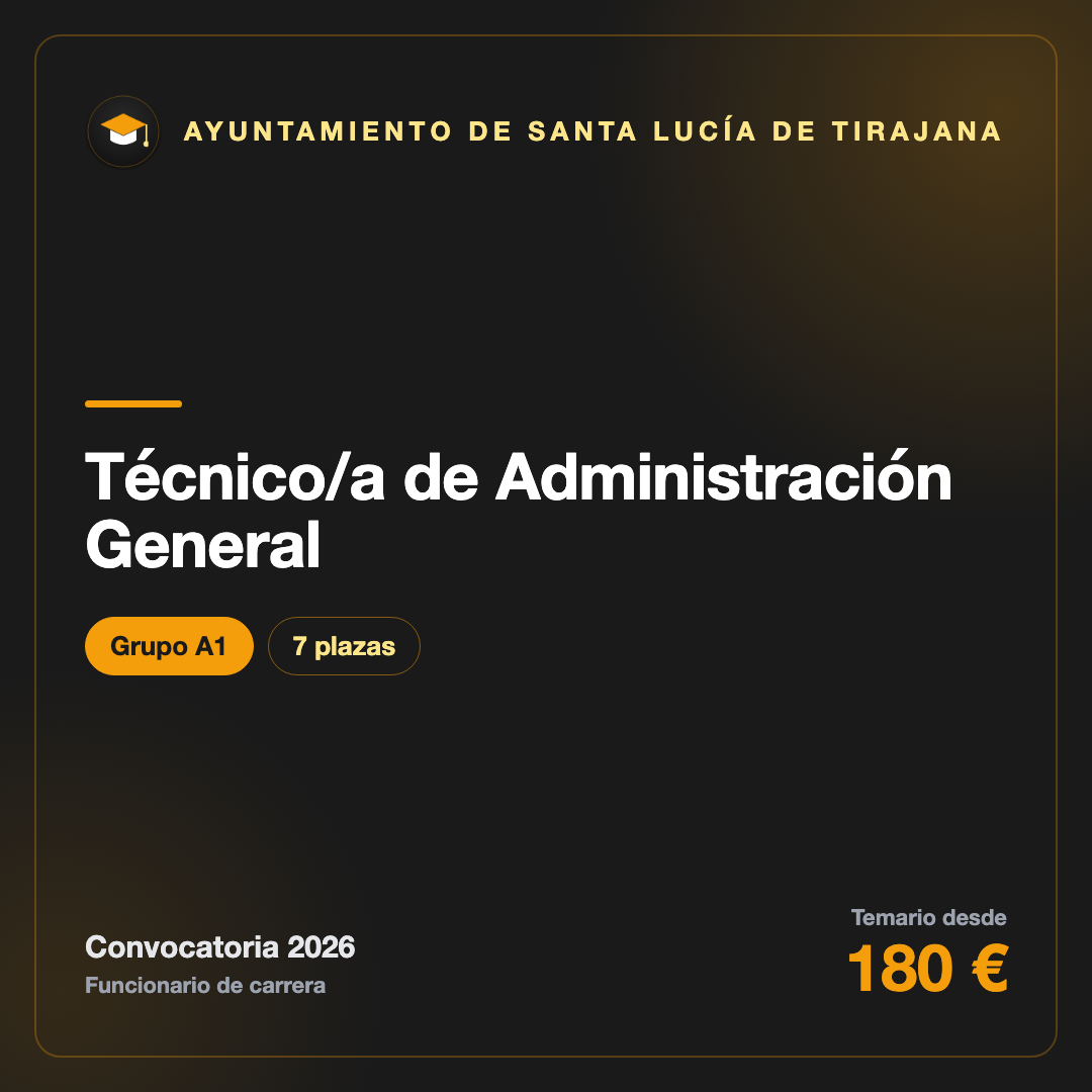 Técnico Administración General Santa Lucía de Tirajana
