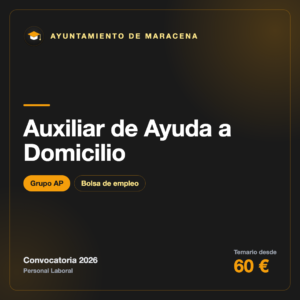 Auxiliar de Ayuda a Domicilio AP · Maracena