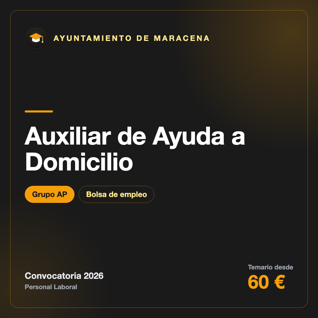 Auxiliar de Ayuda a Domicilio AP · Maracena