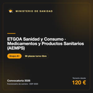 ETGOA Sanidad y Consumo · Medicamentos y Productos Sanitarios (AEMPS)
