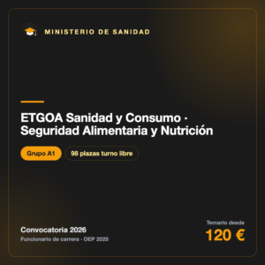 ETGOA Sanidad y Consumo · Seguridad Alimentaria y Nutrición