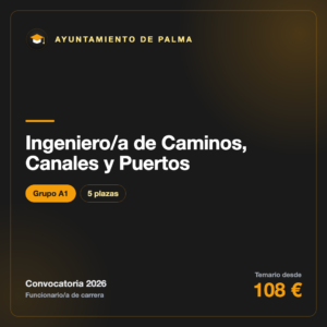 Ingeniero/a de Caminos, Canales y Puertos A1 · Ayuntamiento de Palma