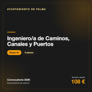 Ingeniero/a de Caminos, Canales y Puertos A1 · Ayuntamiento de Palma