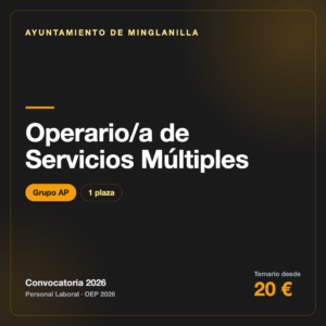 Operario/a de Servicios Múltiples AP · Ayuntamiento de Minglanilla