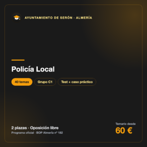 Policía Local C1 · Ayuntamiento de Serón