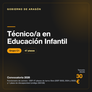 Técnico/a en Educación Infantil C1 · Gobierno de Aragón