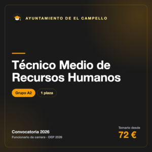Técnico Medio de Recursos Humanos A2 · El Campello