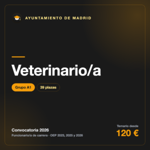 Veterinario/a A1 · Madrid