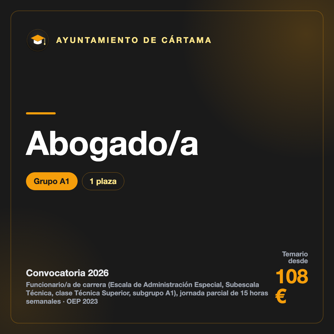 Abogado/a A1 · Ayuntamiento de Cártama