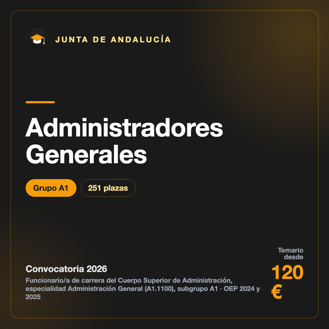 Administradores Generales A1 · Junta de Andalucía