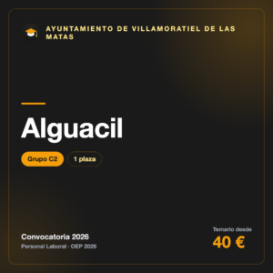 Alguacil C2 · Villamoratiel de las Matas