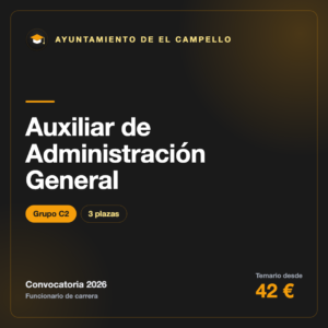 Auxiliar de Administración General C2 · Ayuntamiento de El Campello