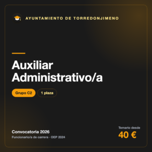 Auxiliar Administrativo/a C2 · Ayuntamiento de Torredonjimeno