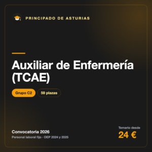 Auxiliar de Enfermería (TCAE) C2 · Principado de Asturias