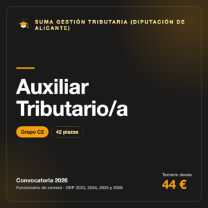 Auxiliar Tributario/a C2 · Alicante