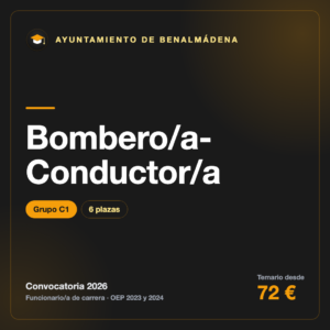 Bombero/a-Conductor/a C1 · Ayuntamiento de Benalmádena