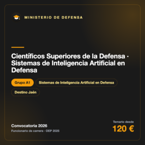 Científicos Superiores de la Defensa · Sistemas de Inteligencia Artificial en Defensa A1 · INTA
