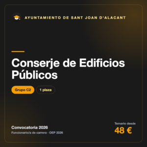 Conserje de Edificios Públicos C2 · Ayuntamiento de Sant Joan d'Alacant