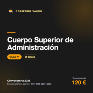 Cuerpo Superior de Administración A1 · Gobierno Vasco